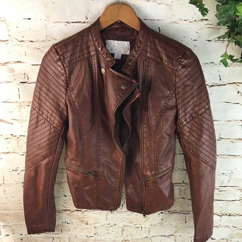 Xhilaration Faux Leather Moto Jacket